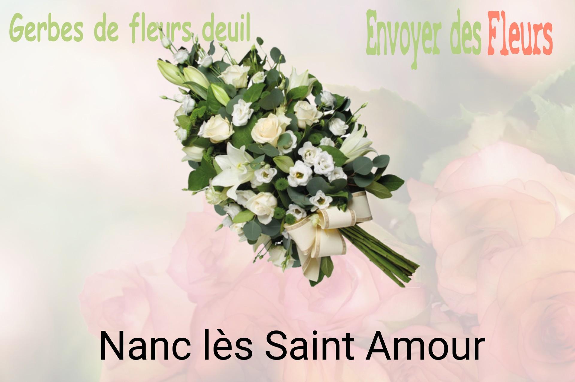 Gerbe de fleurs de deuil livrée à Nanc-lès-Saint-Amour